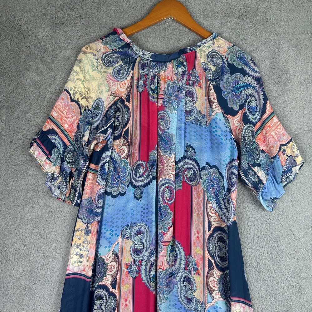 Johnny Was Jade Cordelia Easy Midi Dress Womens Small Multi Paisley Boho NEW - Picture 9 of 16